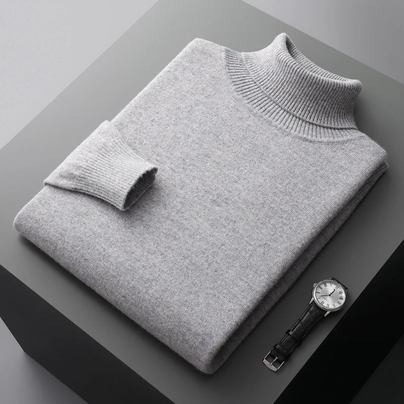Heren wollen turtleneck premium kwaliteit