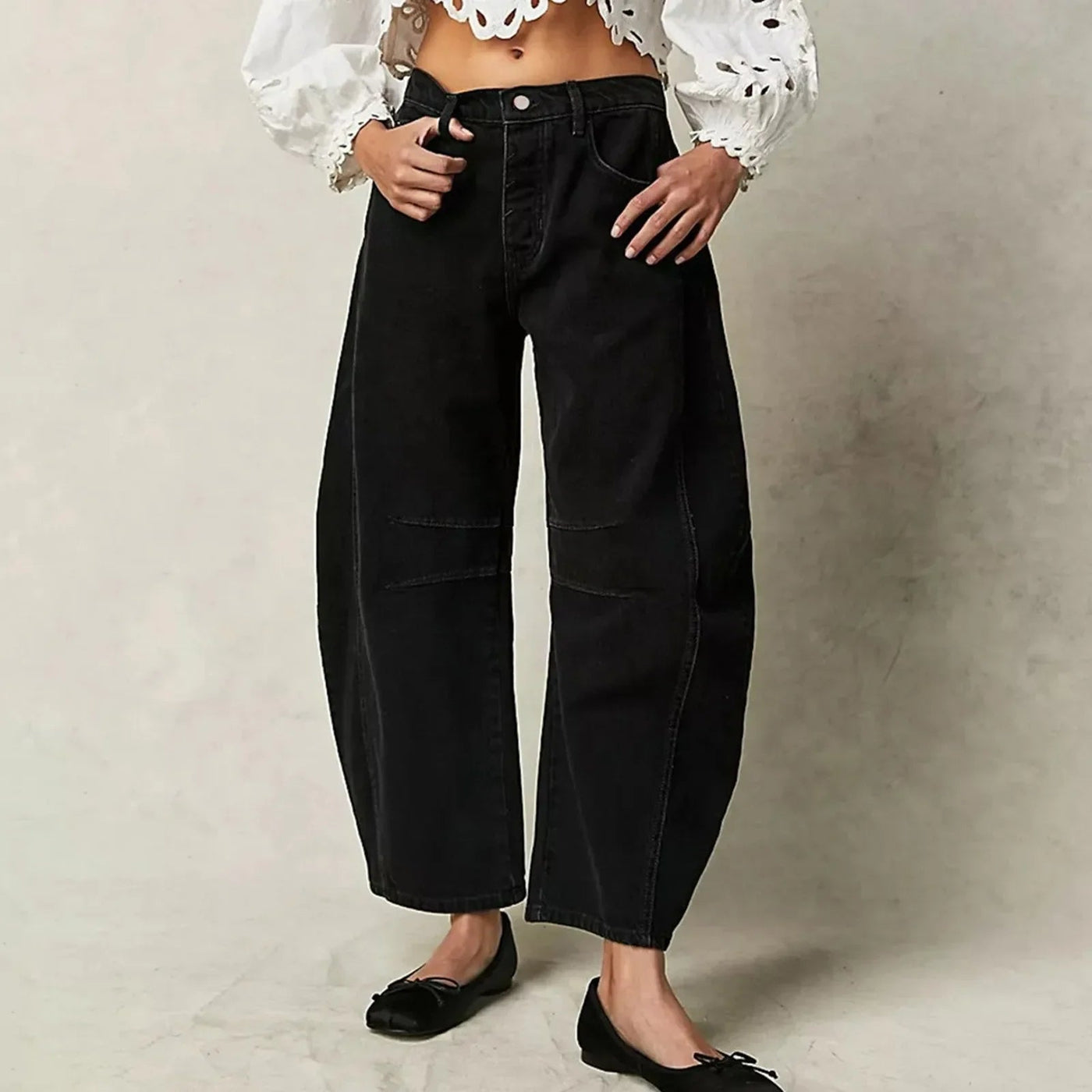 Dames Jeans met Wijde Pasvorm