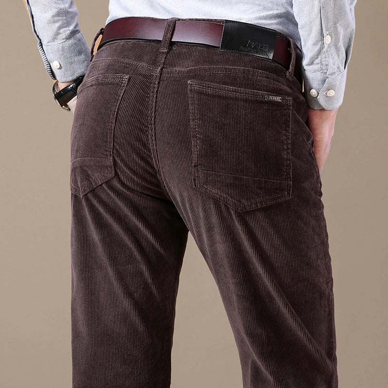 Heren Elastische Corduroy Broek