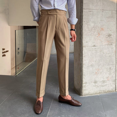Herenbroek Met Hoge Taille in Klassieke Stijl