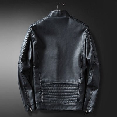 Heren Winter Leren Jas Casual Stijl