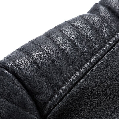 Heren Winter Leren Jas Casual Stijl