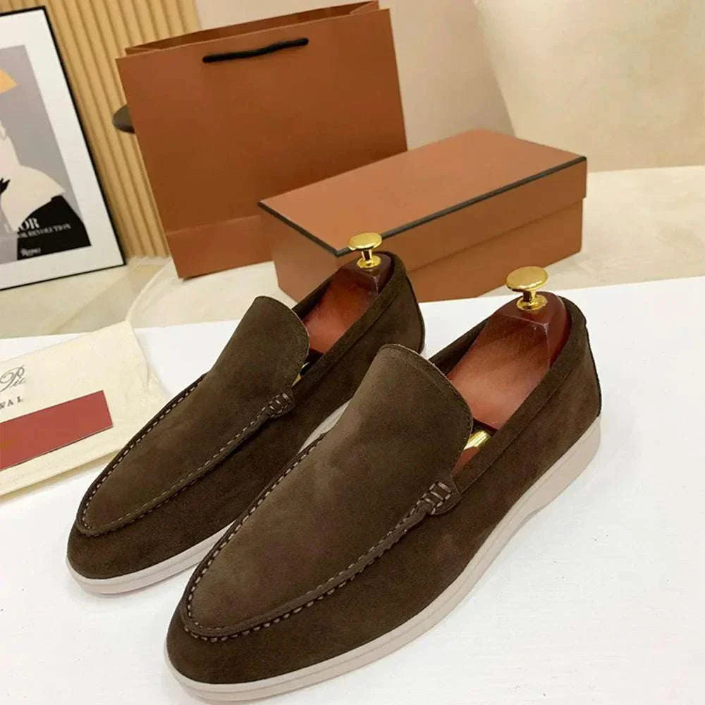 Heren Loafers Elegant Suède