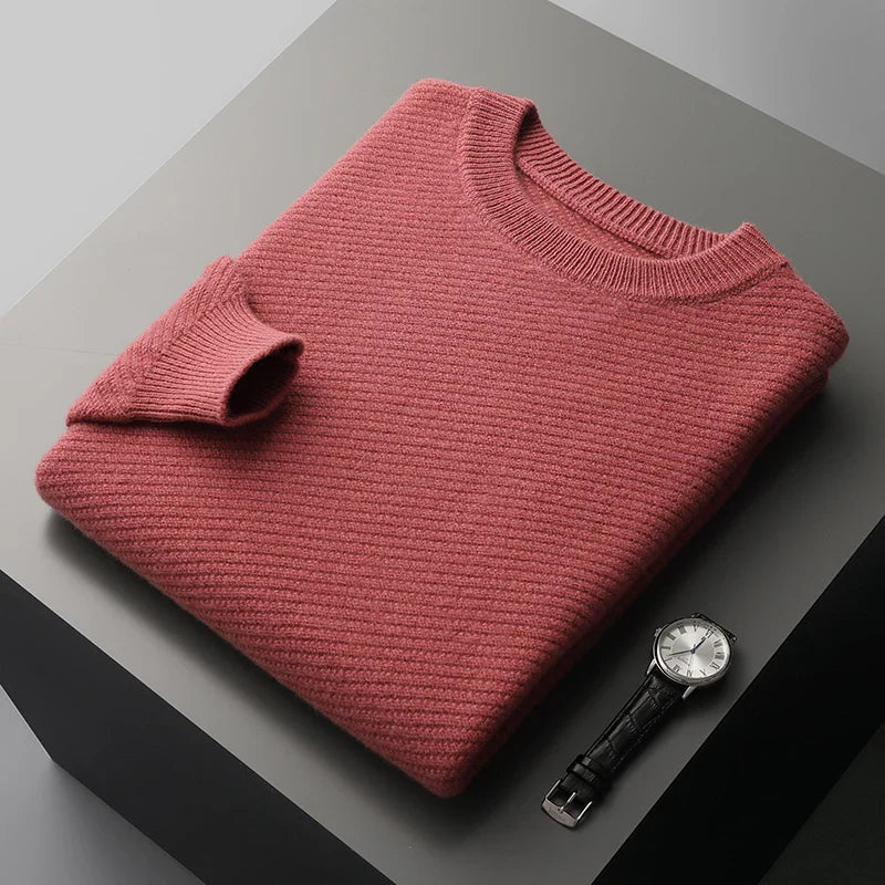 Heren wollen crew neck premium kwaliteit