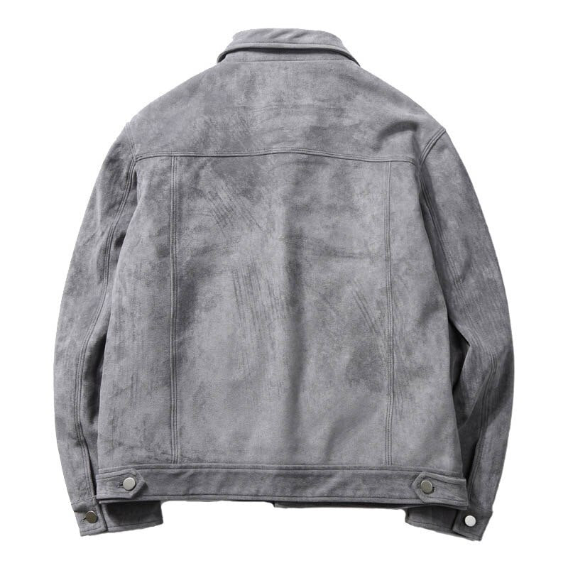Heren Suède Jas Casual Elegant