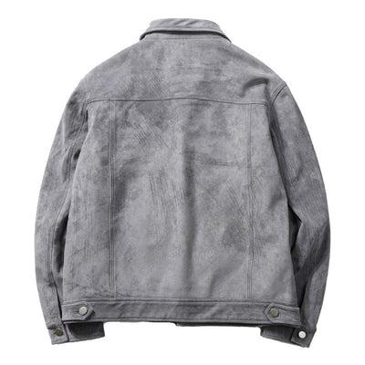 Heren Suède Jas Casual Elegant