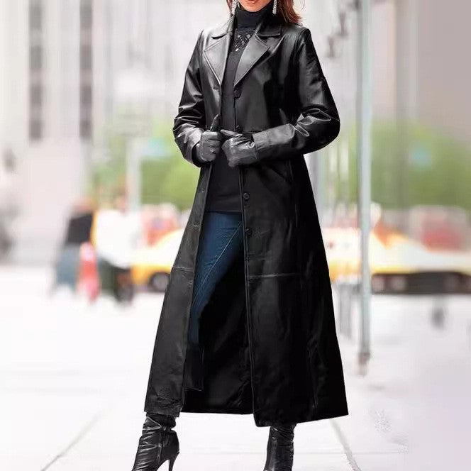 Dames Coat Met Stijlvolle Knopen