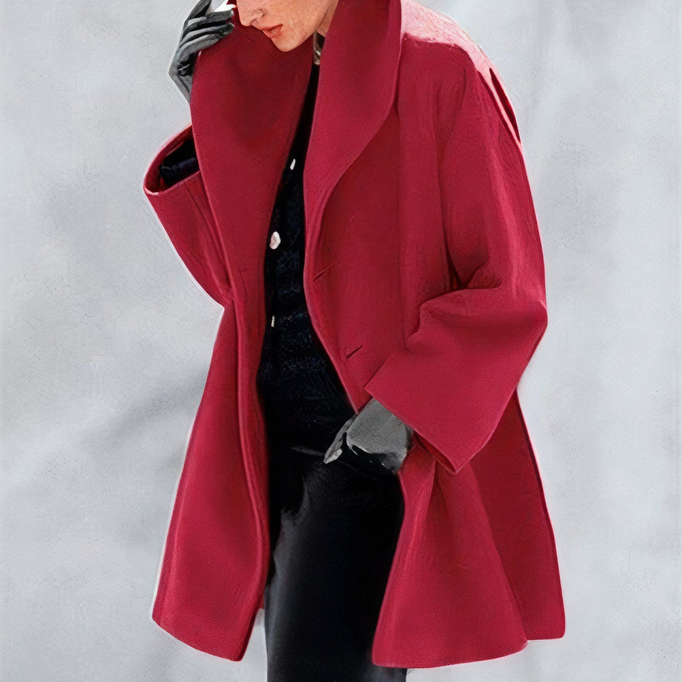 Dames Capuchon Winterjas Midi