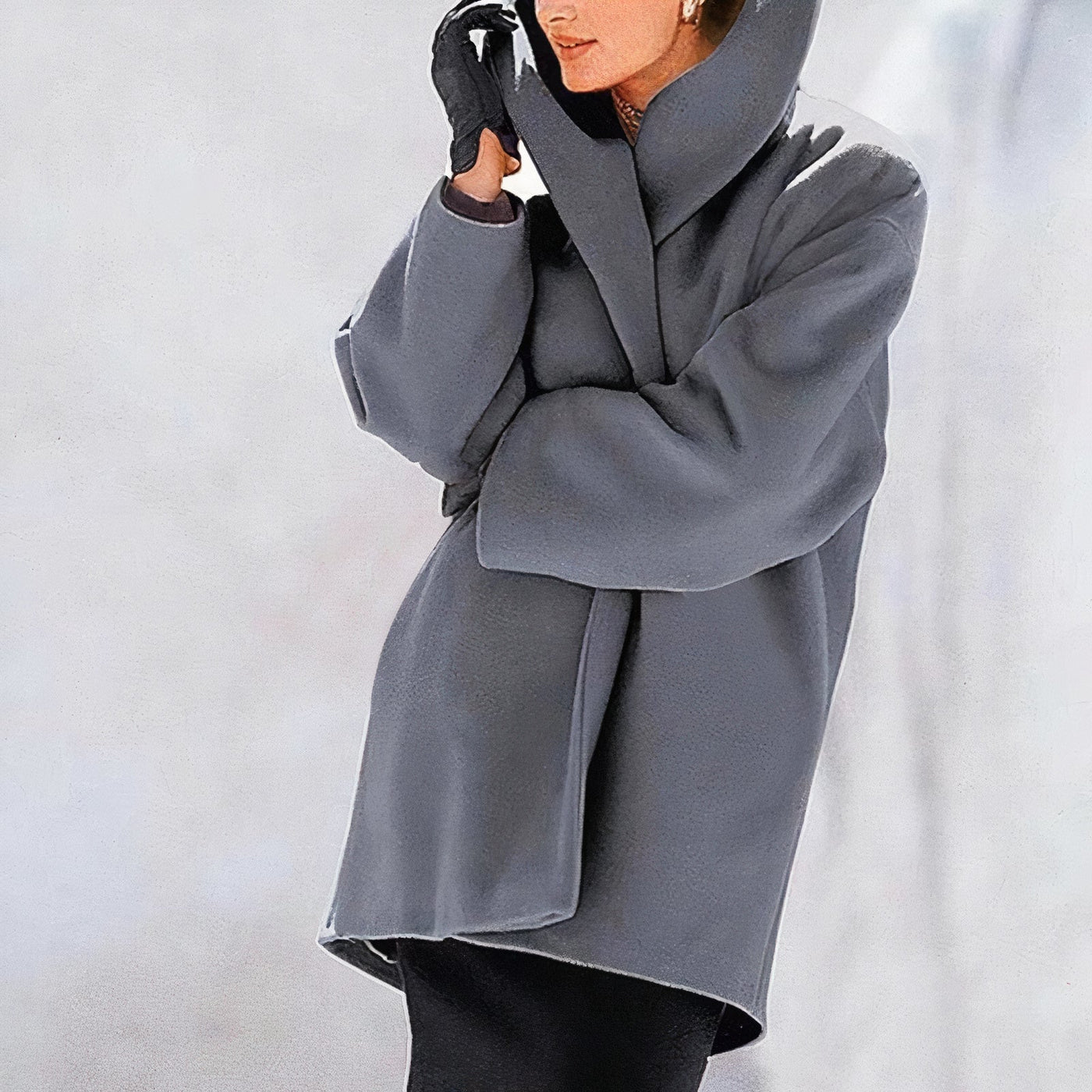 Dames Capuchon Winterjas Midi
