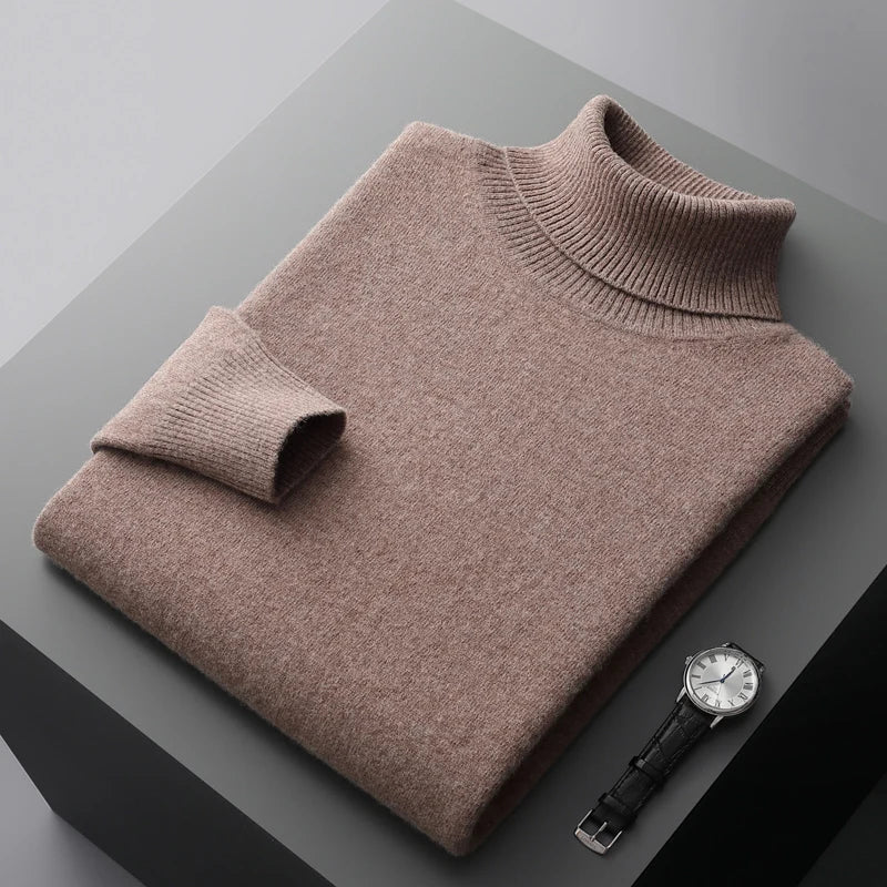Heren wollen turtleneck premium kwaliteit
