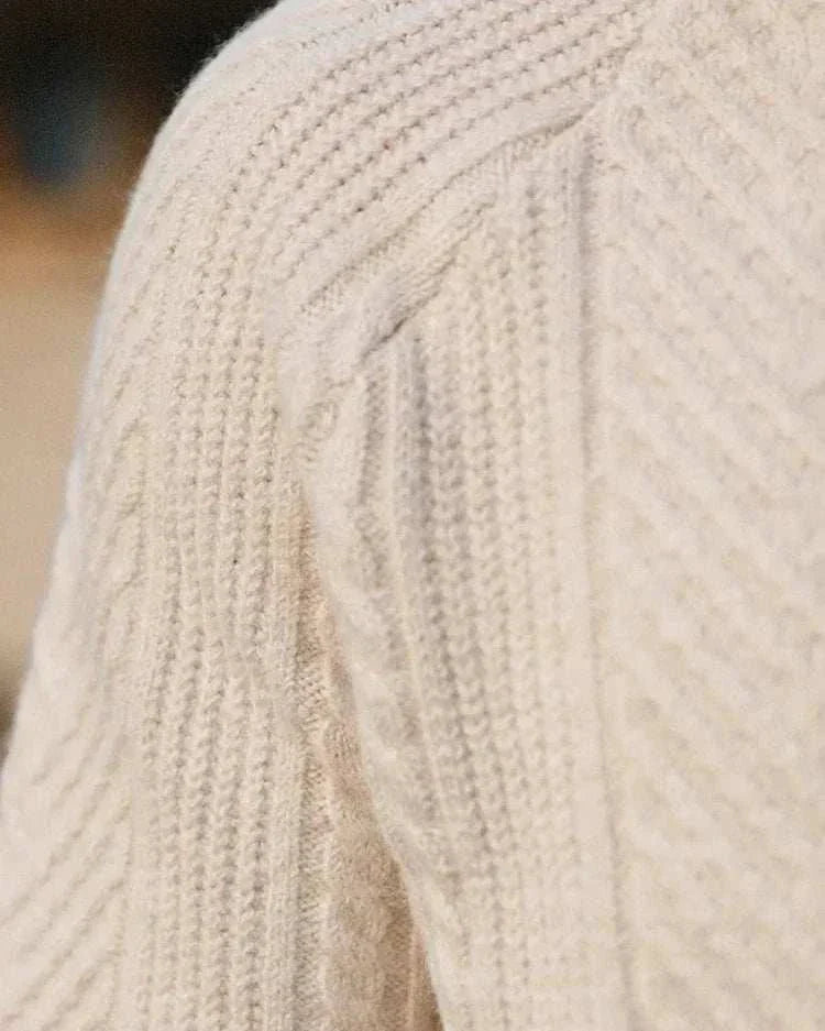 Men's Lapel Sweater in Herfststijl