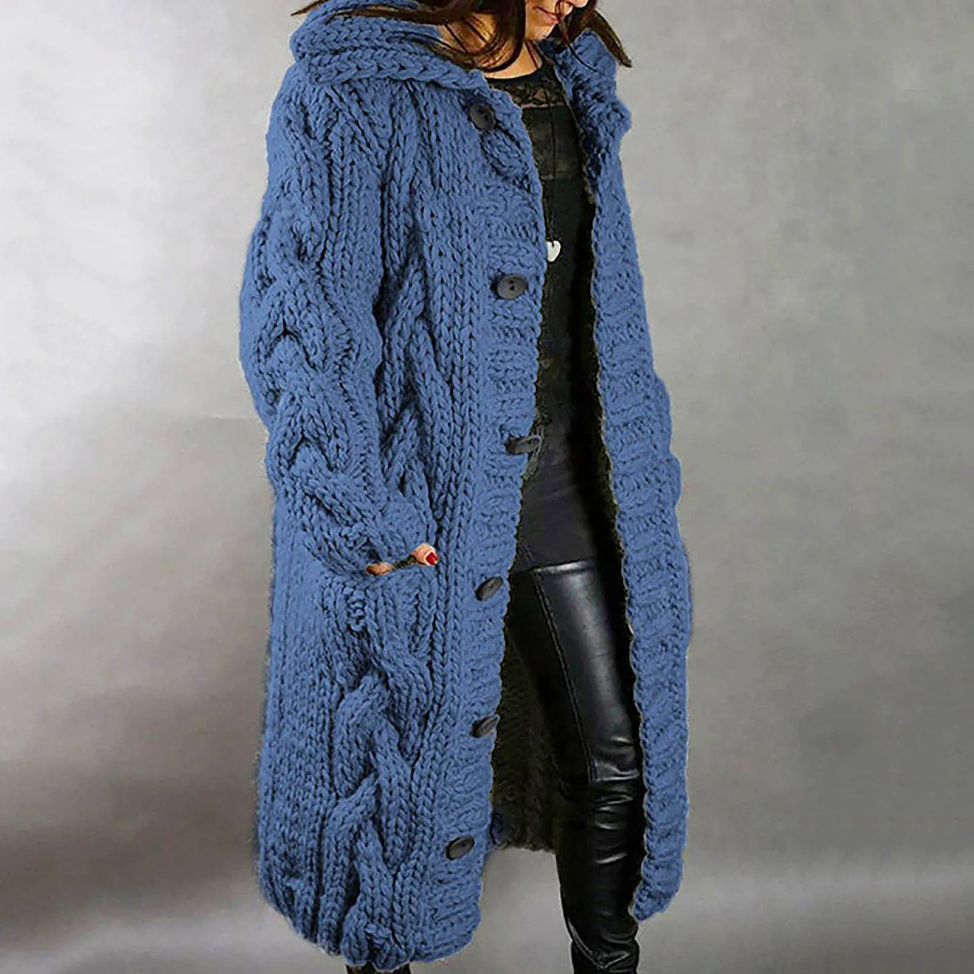 Dames Oversized Cardigan Met Kabel