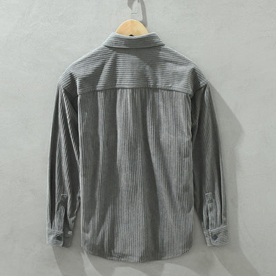 Heren Corduroy Overhemd met Klassieke Kraag