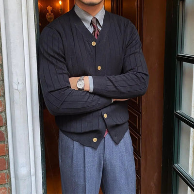 Heren Elegante Cardigan Regular Fit