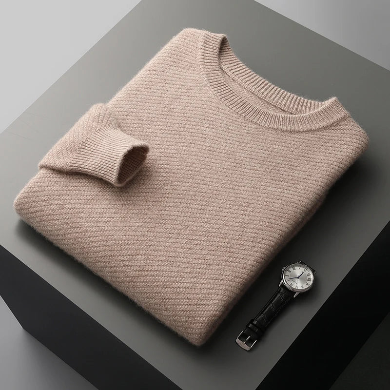 Heren wollen crew neck premium kwaliteit