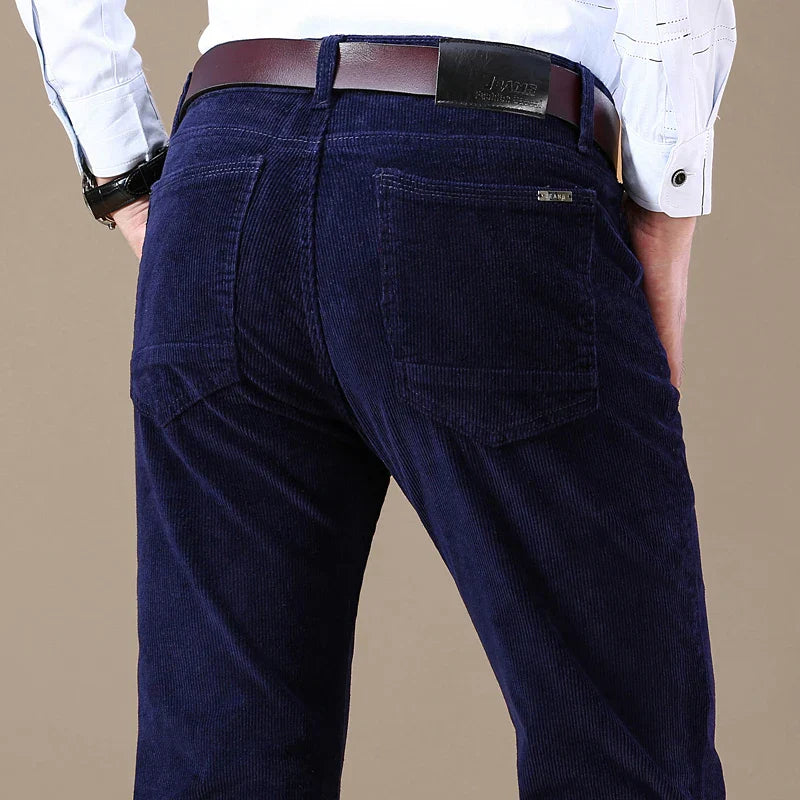 Heren Elastische Corduroy Broek