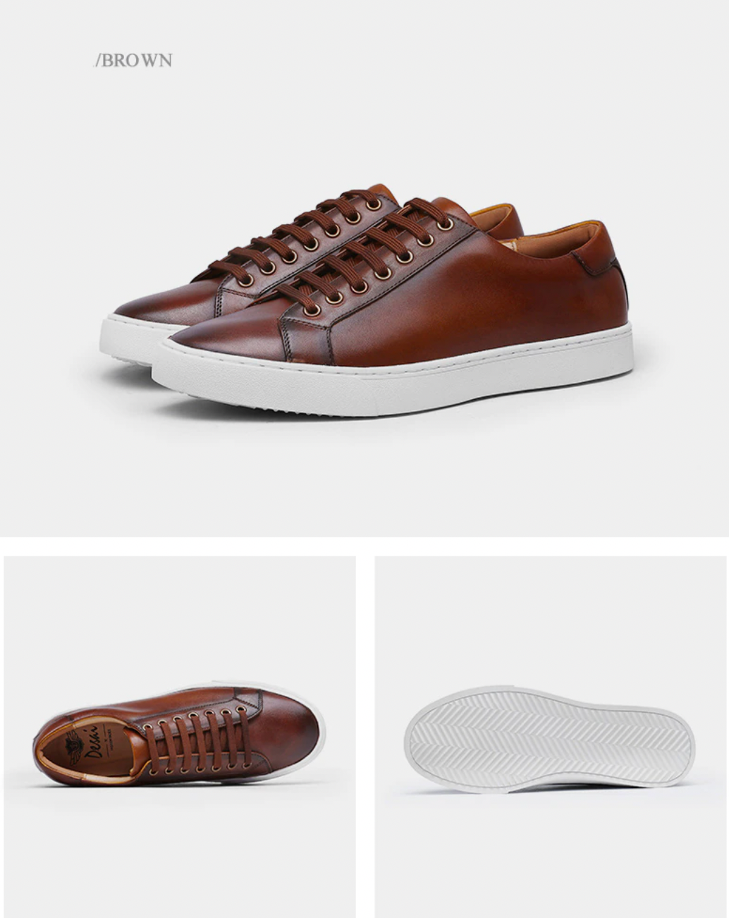 Heren Leren Bruine Schoenen