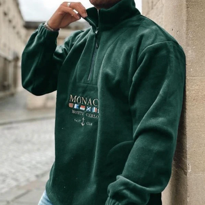 Heren Half-zip Trui Monaco Stijlvol
