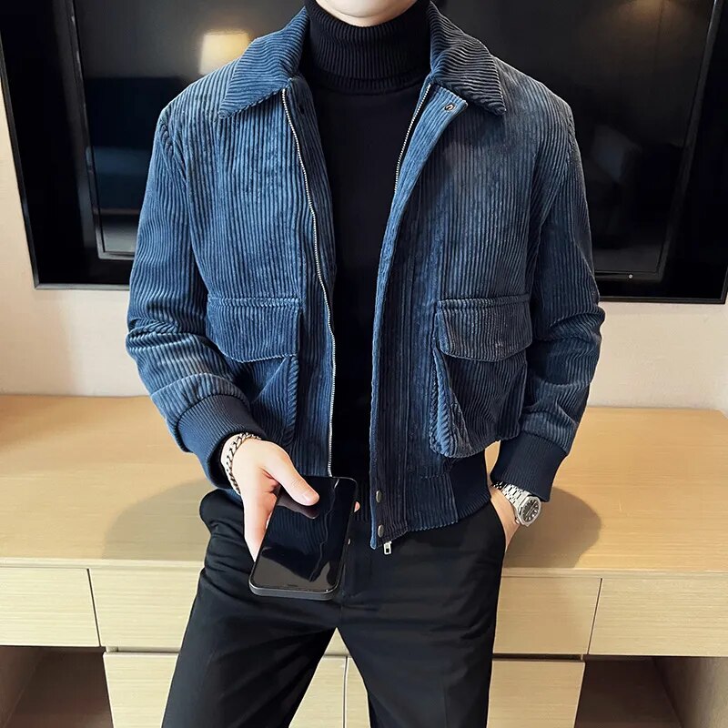 Heren Corduroy Casual Jas
