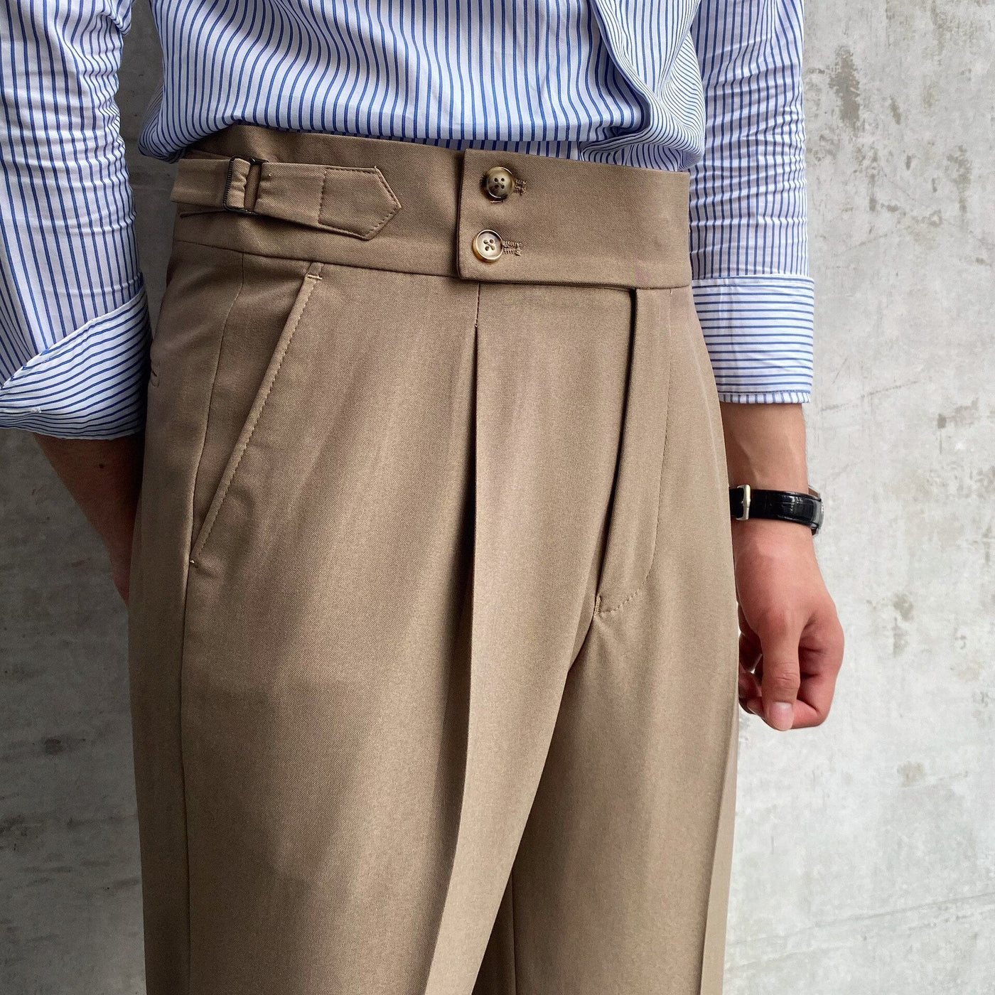 Herenbroek Met Hoge Taille in Klassieke Stijl