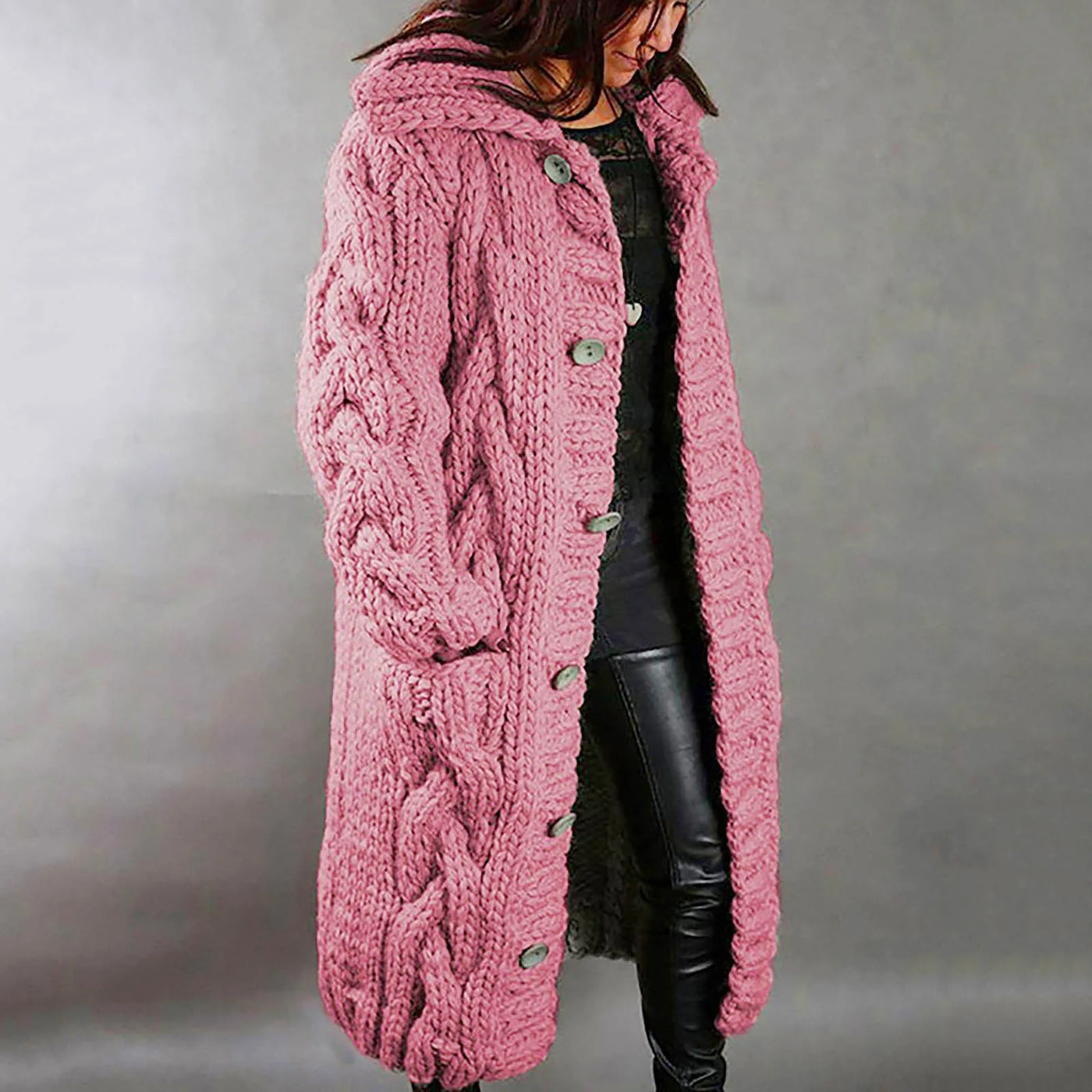 Dames Oversized Cardigan Met Kabel