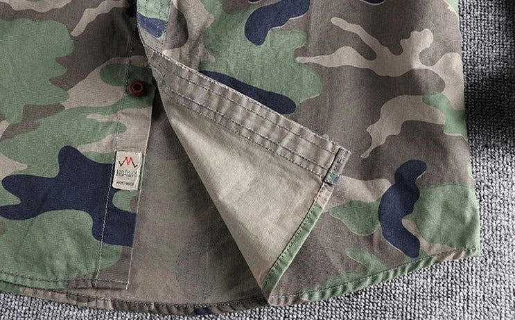 Heren Camouflage Cargoshirt