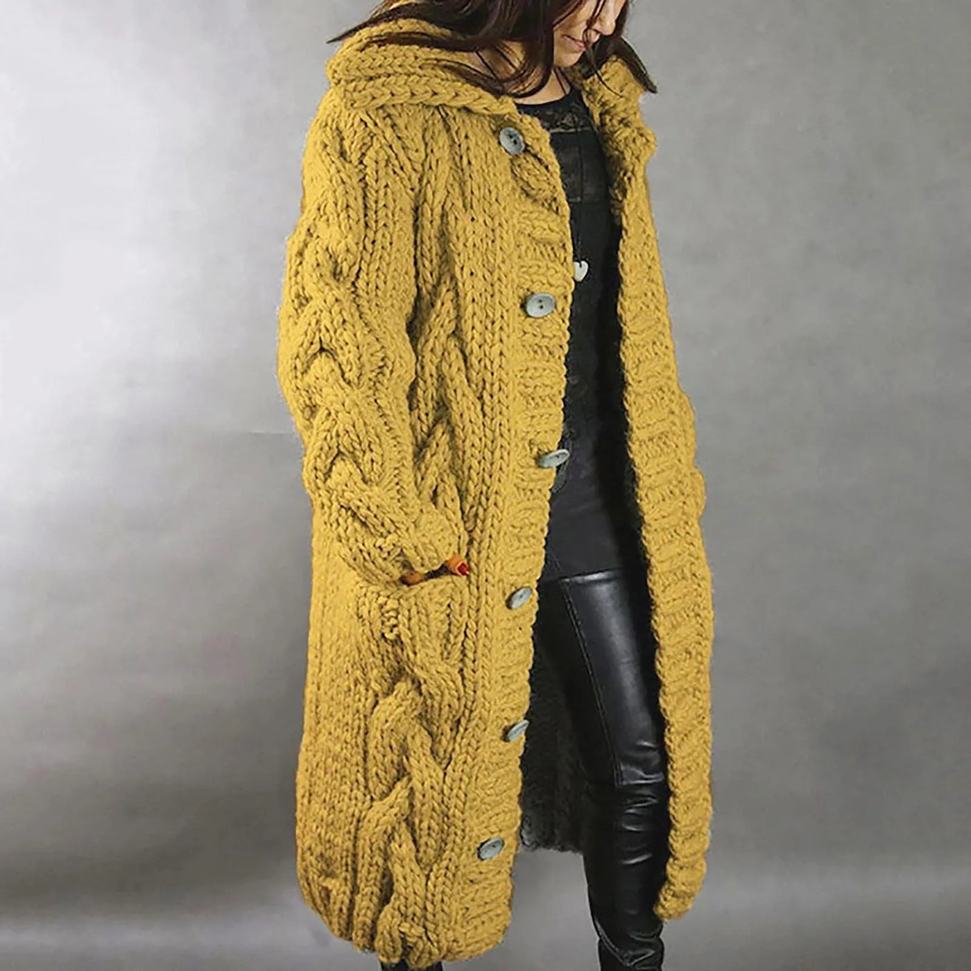 Dames Oversized Cardigan Met Kabel