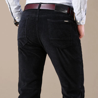 Heren Elastische Corduroy Broek