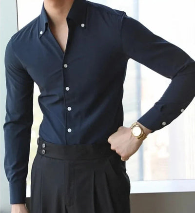 Heren Slim-fit Overhemd Tijdloos Elegant