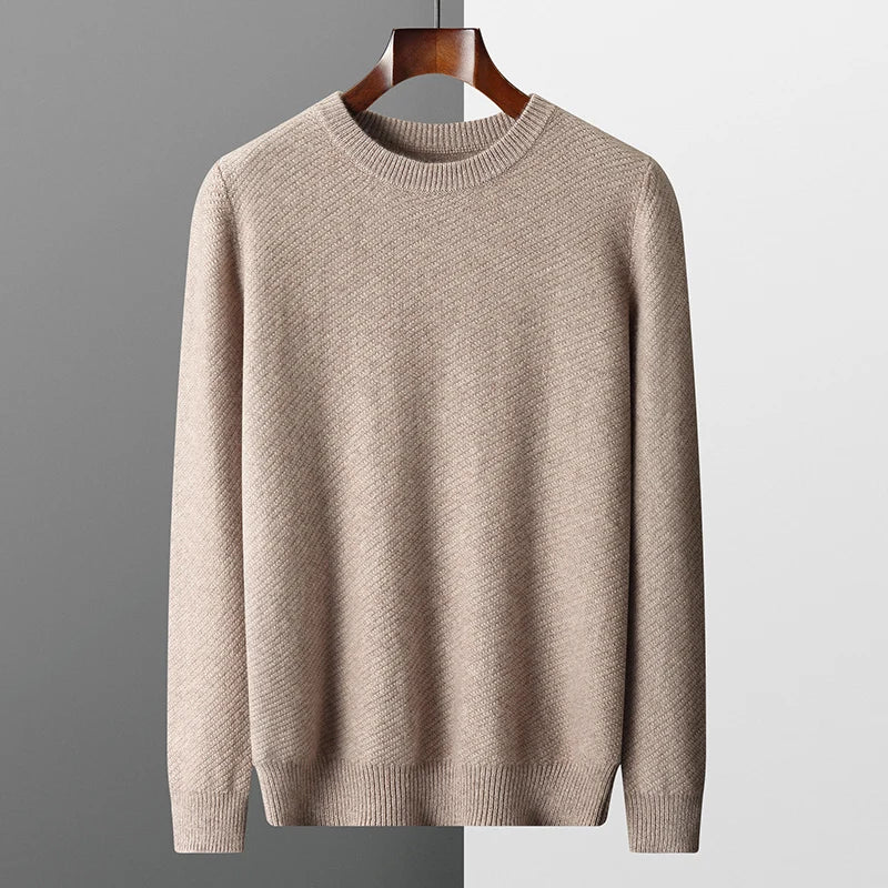 Heren wollen crew neck premium kwaliteit