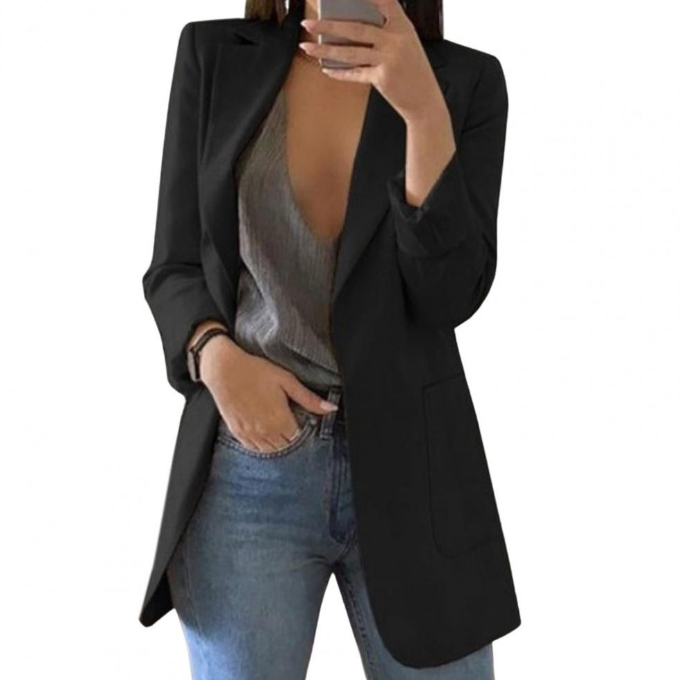 Dames blazer met elegante pasvorm