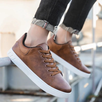 Herenleren Schoenen Met Tijdloos Ontwerp