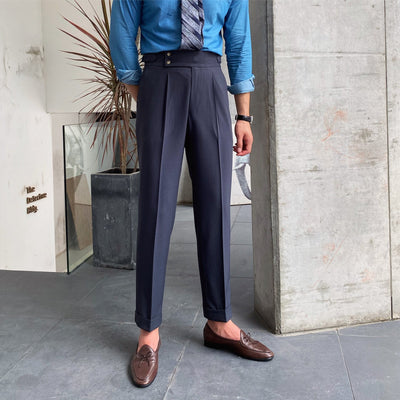 Herenbroek Met Hoge Taille in Klassieke Stijl