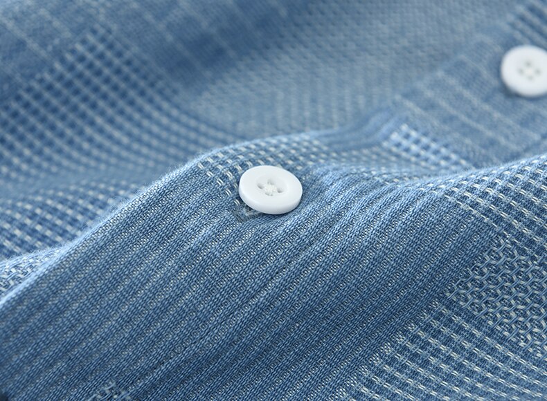 Heren Patchwork Overhemd met Lange Mouwen