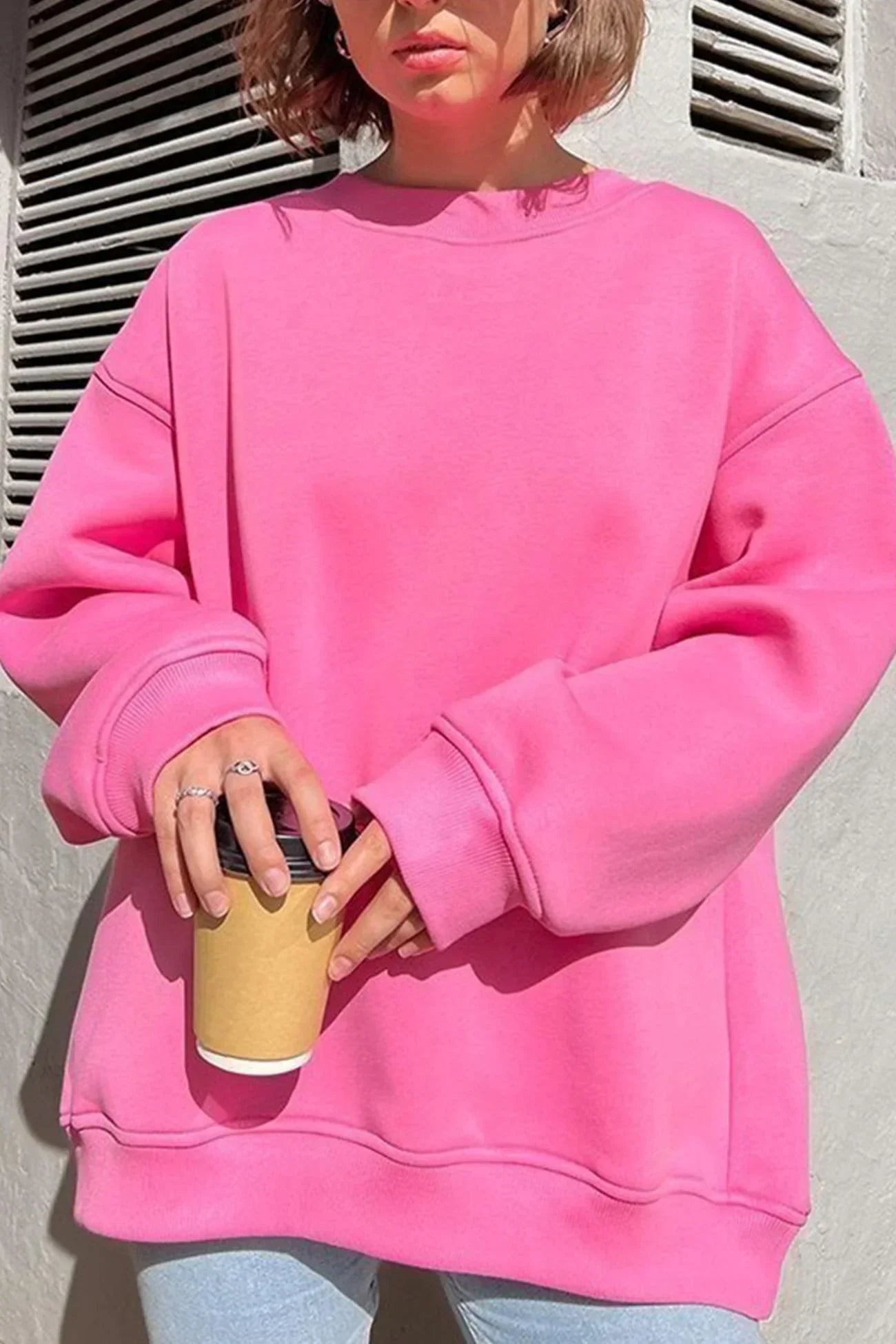 Dames Oversized Trui met Moderne Touch