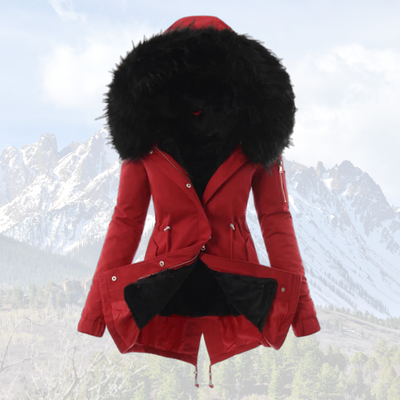 Dames Winterjas Met Imitatiebont