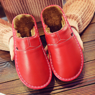 Heren Pantoffels van Leer met Waterdicht Design