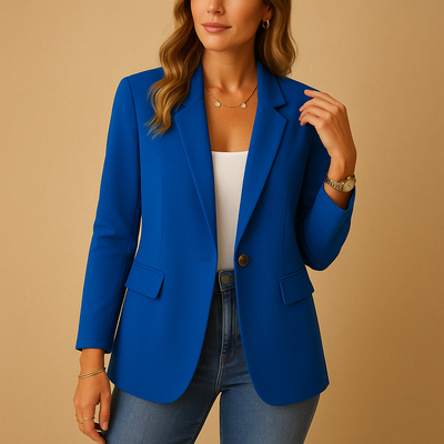 Dames fitted blazer met stretch
