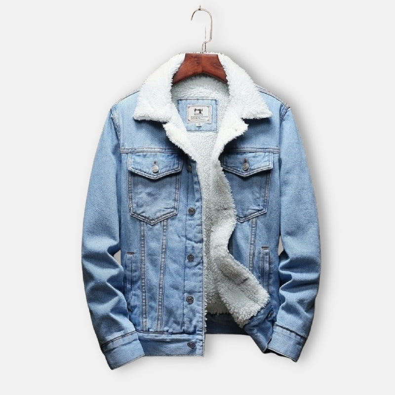 Heren Spijkerjas in Casual Elegante Stijl