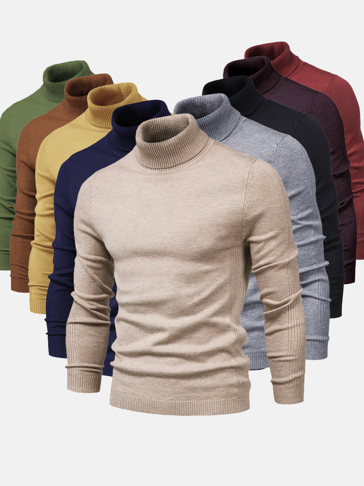 Heren turtleneck sweater katoen