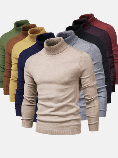Heren turtleneck sweater katoen