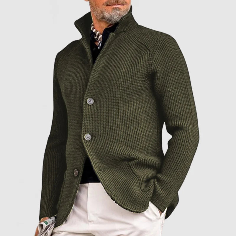 Heren knitted cardigan met zakken