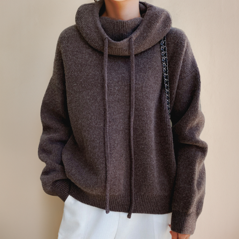 Women's hoodie met elegante fit