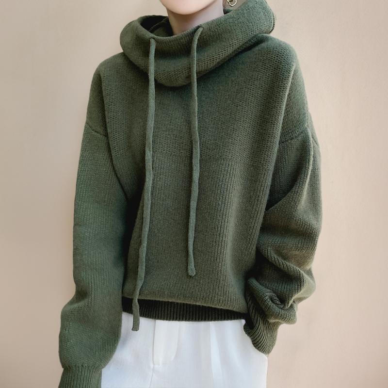 Women's hoodie met elegante fit