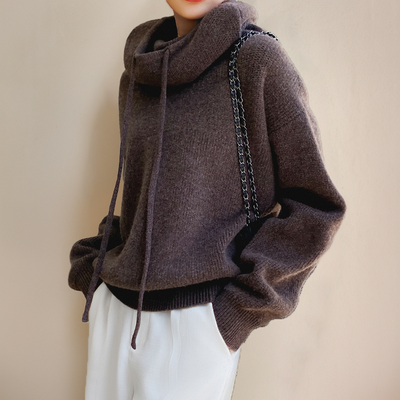 Women's hoodie met elegante fit
