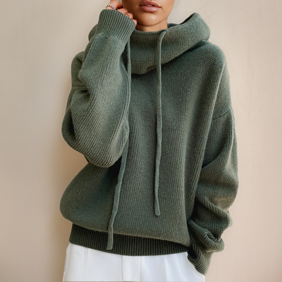 Women's hoodie met elegante fit