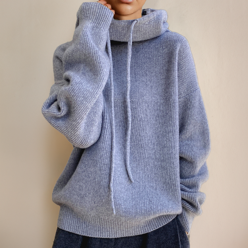 Women's hoodie met elegante fit