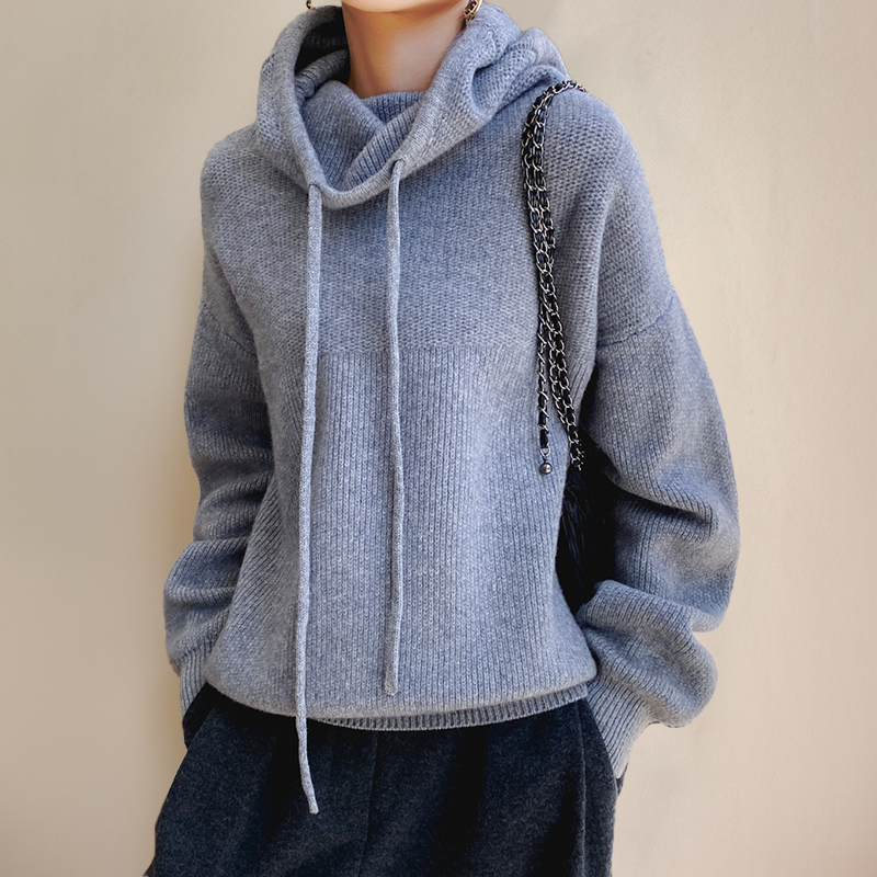 Women's hoodie met elegante fit