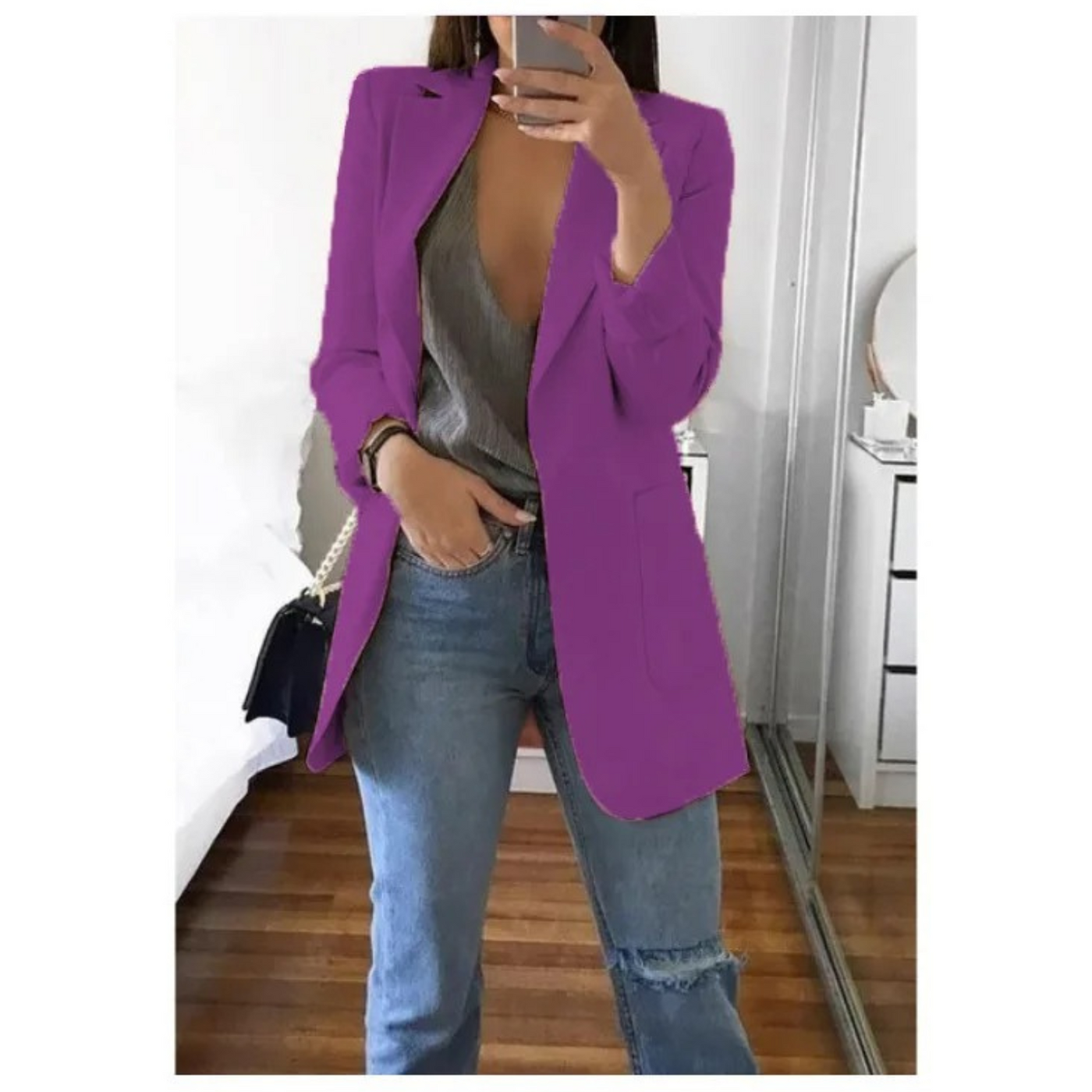 Dames Blazer Met Tijdloze Elegantie