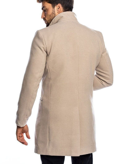 Heren Slim Fit Beige Colbert